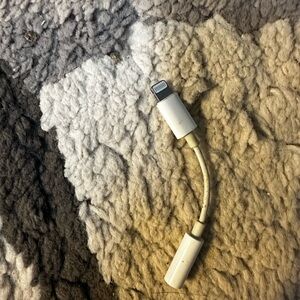 White Audio Adapter for Cell Phones